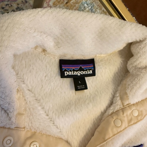 Patagonia Los Gatos Snap-T Fleece Pullover Ivory Cream – Women’s Large - Picture 3 of 8